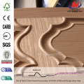 JHK-M02 Best Rased Texture Emossed Press Dekorative Äußere EV Sapele HDF geformte teure Tür Panel